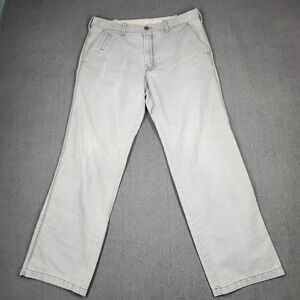LK Pants Mens Size 32x30 Life Well Made Gray Relax Straight Men Chino SLIM